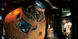 The command module from the ill-fated Apollo 13 mission is at the Cosmosphere. 